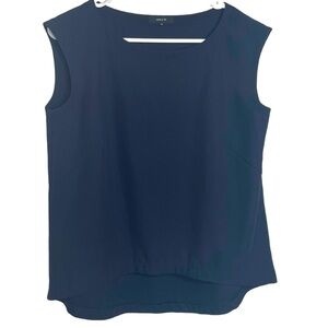 Sleeveless tank navy blue loose fit basic size M